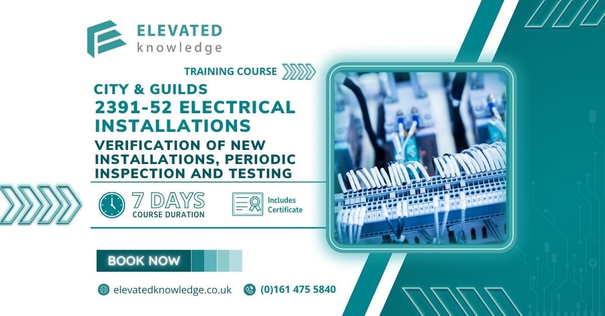 City & Guilds 239152 Verification of new installations, Periodic inspection and testing of