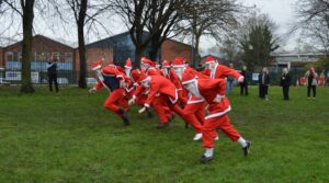 Apprentices start the Santa Dash