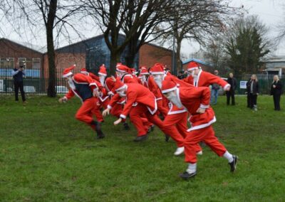 Apprentices start the Santa Dash