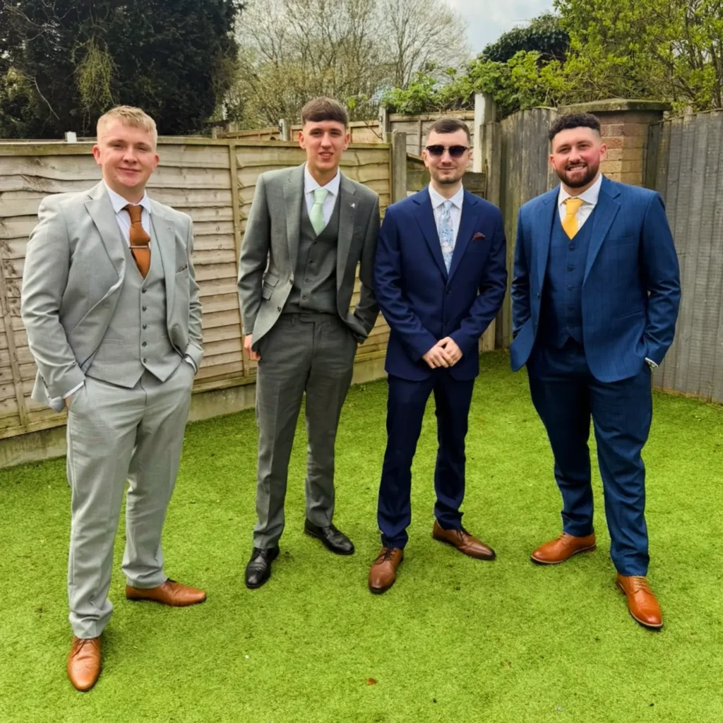 James Cooke with friends