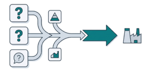 Engineering routes abstract illustration
